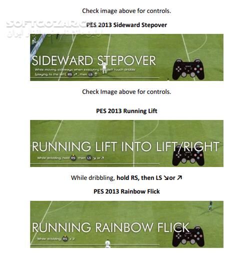 دانلود تکنیک های pes 2013 - دانلود کتاب پی ای اس 2013 - سافت گذر