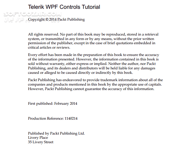 دانلود Telerik WPF Controls Tutorial - دانلود کتاب راهنمای تلریک - سافت گذر