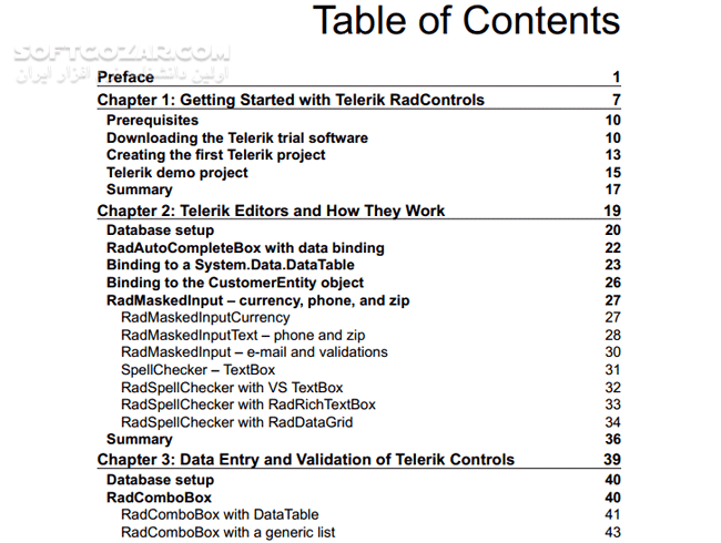 دانلود Telerik WPF Controls Tutorial - دانلود کتاب راهنمای تلریک - سافت گذر