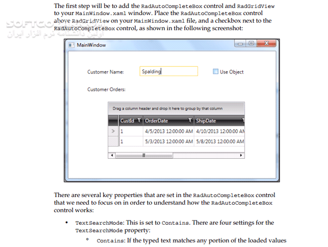 دانلود Telerik WPF Controls Tutorial - دانلود کتاب راهنمای تلریک - سافت گذر