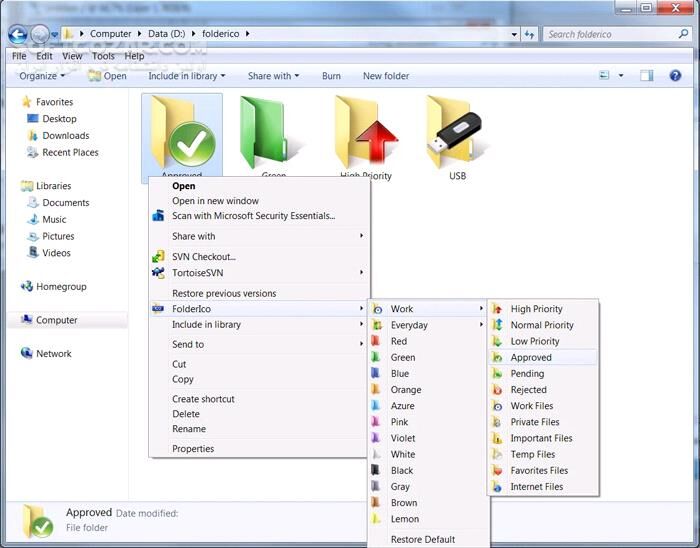 دانلود Teorex FolderIco 8.1.3 - دانلود تغییر رنگ فولدرها - سافت گذر