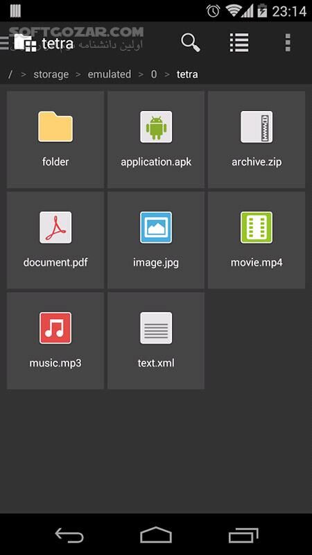 دانلود Tetra Filer 3.2.2 for Android - دانلود مدیریت فایل اندروید برای اندروید - سافت گذر