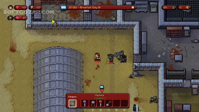 دانلود The Escapists - The Walking Dead - دانلود بازی فرار از زندان - سافت گذر