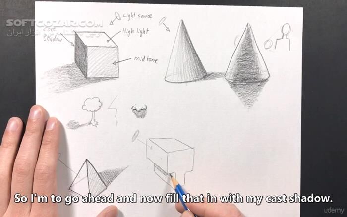 دانلود Udemy - The Ultimate Drawing Course - Beginner to Advanced - دانلود آموزش کامل طراحی - سافت گذر