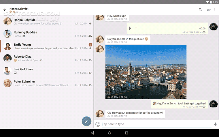 دانلود Threema 4.33 for Android +4.0 - دانلود نرم افزار امنیت اینترنت ترما برای اندروید - سافت گذر