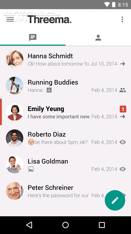 دانلود Threema 4.33 for Android +4.0 - دانلود نرم افزار امنیت اینترنت ترما برای اندروید - سافت گذر