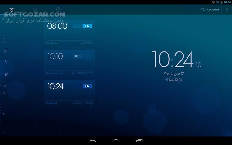 دانلود Timely Alarm Clock 1.3.2 for Android +4.0.3 - دانلود زنگ هشدار هوشمند اندروید برای اندروید - سافت گذر