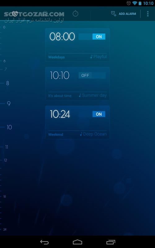 دانلود Timely Alarm Clock 1.3.2 for Android +4.0.3 - دانلود زنگ هشدار هوشمند اندروید برای اندروید - سافت گذر