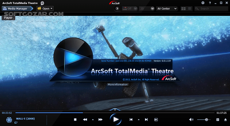 دانلود ArcSoft TotalMedia Theatre 6.7.1.199 - دانلود یک پلیر شیک و با قابلیت های منحصر به فرد و نمایش فیلم های بلوری - سافت گذر
