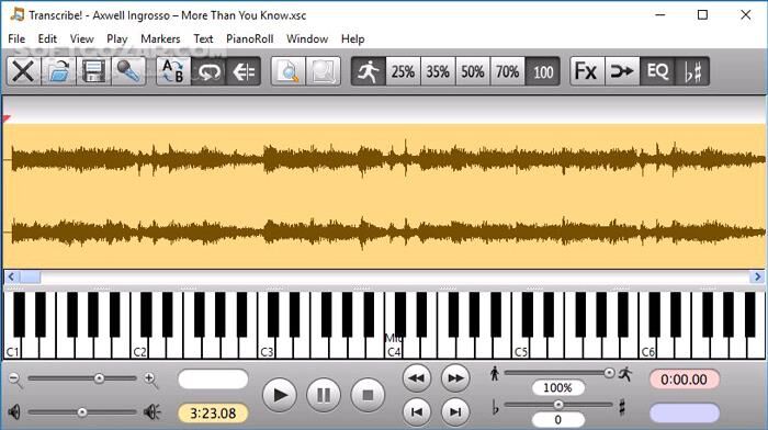 دانلود Transcribe! 9.42.0 (x64) - دانلود پیاده‌سازی موسیقی و گفتار از فایل صوتی - سافت گذر