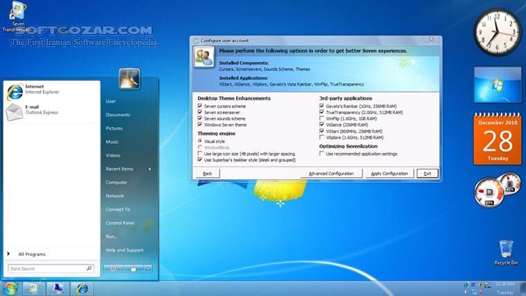 دانلود Windows 10 Transformation Pack 7.0 - دانلود تبدیل محیط ویندوز های قدیمی به ویندوز 10 - سافت گذر
