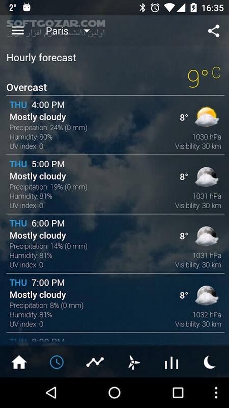دانلود Transparent clock & weather 8.99.10 for Android +6.0 - دانلود ساعت و آب و هوا شیشه ای برای اندروید - سافت گذر