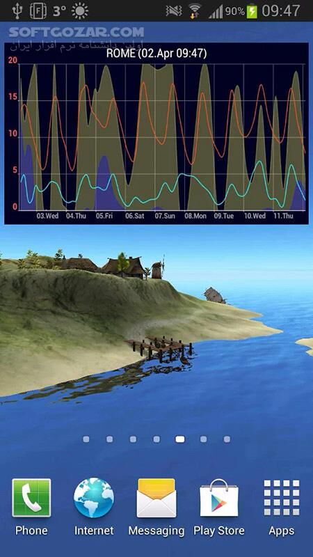 دانلود True Weather 6.05 for Android - دانلود والپیپر زنده نمایش آب و هوا برای اندروید - سافت گذر