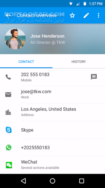 دانلود Truedialer - Dialer & Contacts 3.65 for Android +4.0 - دانلود مدیریت مخاطبین و شماره‌گیر هوشمند و متفاوت برای اندروید - سافت گذر