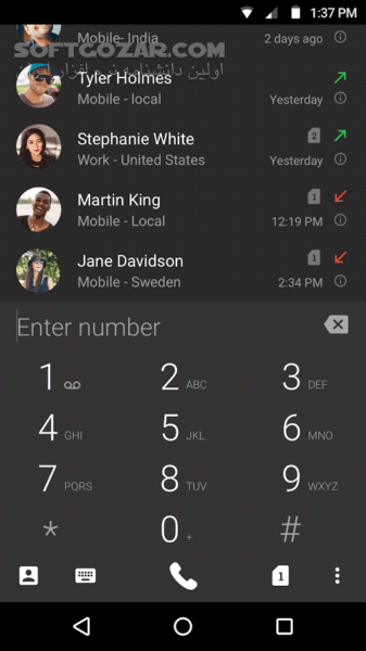 دانلود Truedialer - Dialer & Contacts 3.65 for Android +4.0 - دانلود مدیریت مخاطبین و شماره‌گیر هوشمند و متفاوت برای اندروید - سافت گذر