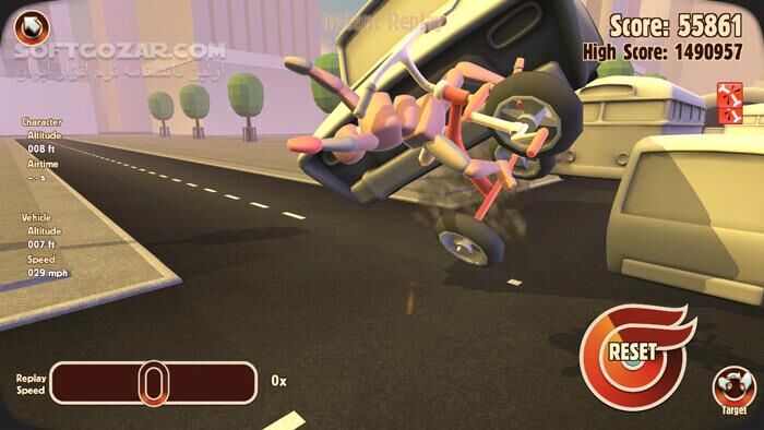 دانلود Turbo Dismount v1.7 - دانلود بازی سرعت و تصادف - سافت گذر