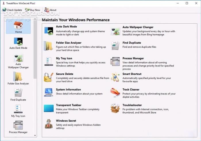دانلود TweakNow WinSecret Plus 7.5.0 - دانلود بهینه سازی ویندوز - سافت گذر