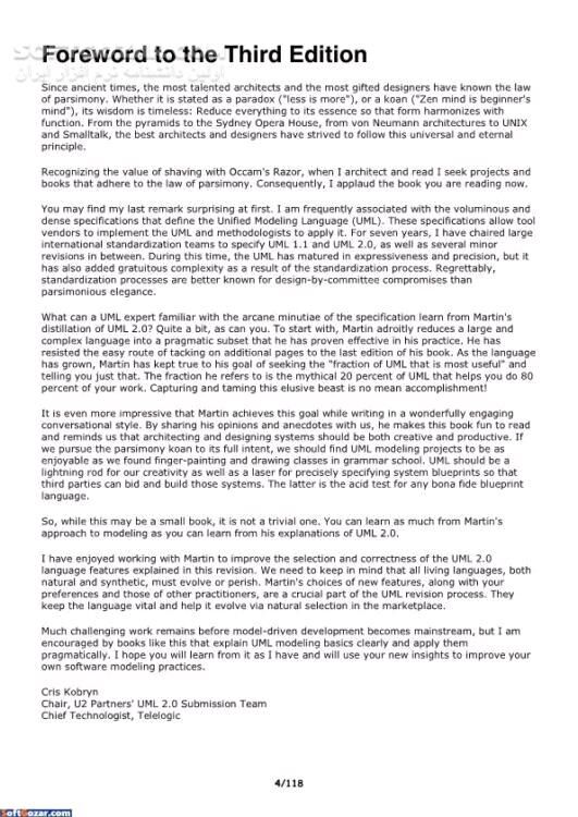 دانلود UML Distilled: A Brief Guide to the Standard Object Modeling Language, Third Edition - دانلود کتاب آموزش UML - سافت گذر