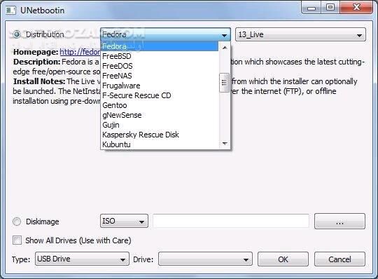 دانلود UNetbootin (Universal Netboot Installer ) 7.0.2 - دانلود نرم افزار نصب سیستم عامل با فلش مموری - سافت گذر