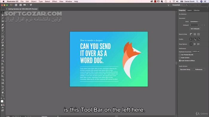 دانلود Udemy - Adobe Illustrator CC - Essentials Training Course - دانلود آموزش ادوبی ایلاستریتور - سافت گذر
