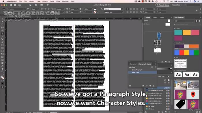 دانلود Udemy - Adobe InDesign CC - Advanced Training Course - دانلود آموزش ایندیزاین سطح پیشرفته - سافت گذر