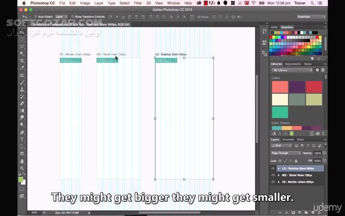 دانلود Adobe Photoshop CC - Web Design, Responsive Design & UI - دانلود آموزش طراحی سایت با فتوشاپ - سافت گذر