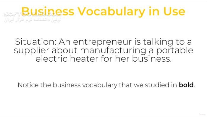 دانلود Udemy - Business English Vocabulary Launch - دانلود دوره آموزش انگلیسی تجاری و بازرگانی - سافت گذر