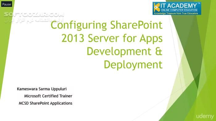 دانلود Udemy - Configuring SharePoint 2013 Serve for Apps Development - دانلود Configuring SharePoint 2013 Serve for Apps Development - سافت گذر