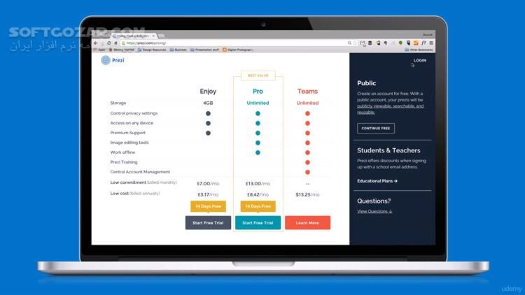 دانلود Master Prezi with an Official Prezi Expert - دانلود آموزش نرم افزار پرزی - سافت گذر