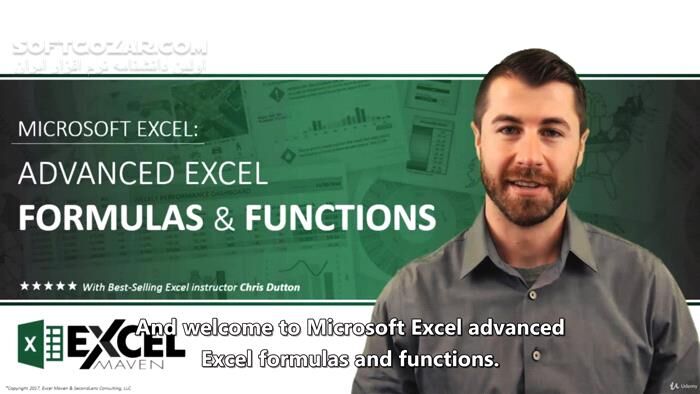 دانلود Udemy - Microsoft Excel - Advanced Excel Formulas & Functions - دانلود آموزش اکسل سطح پیشرفته - سافت گذر