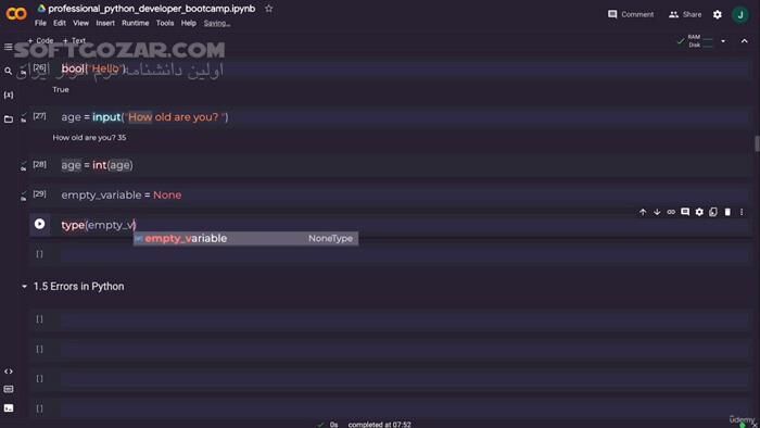 دانلود Professional Python Developer Bootcamp - دانلود آموزش پایتون سطح حرفه ای - سافت گذر