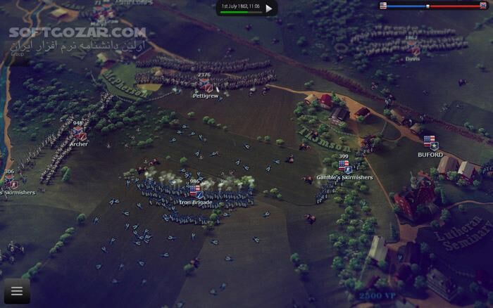 دانلود Ultimate General - Gettysburg - دانلود بازی ژنرال نهایی - نبرد گِتیسبورگ - سافت گذر