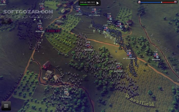 دانلود Ultimate General - Gettysburg - دانلود بازی ژنرال نهایی - نبرد گِتیسبورگ - سافت گذر