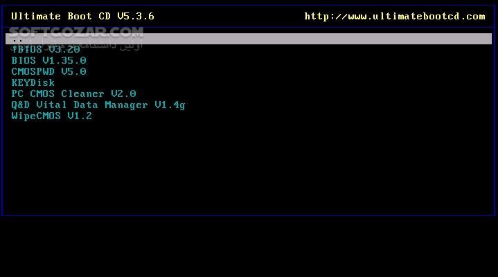 دانلود Ultimate Boot CD 5.3.9 - دانلود ابزار های بوت سیستم - سافت گذر