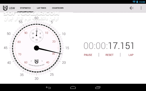 دانلود Ultimate Stopwatch & Timer 6.0.5 for Android +2.1 - دانلود تایمر و تایمر معکوس برای اندروید - سافت گذر