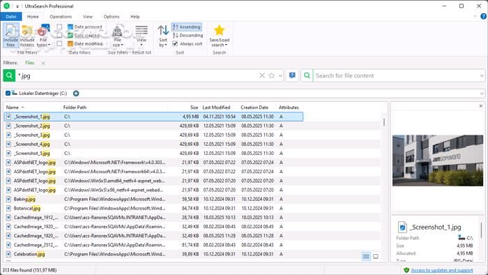 دانلود UltraSearch Pro 4.8.5.1185 - دانلود جستجوی فایل - سافت گذر