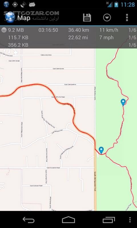 دانلود Ultra GPS Logger 3.196 for Android +9.0 - دانلود ردیاب جی پی اس برای اندروید - سافت گذر