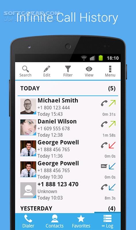 دانلود Unlimited Call Log 3.1.1 for Android +4.0 - دانلود شماره گیر و گزارش تماس برای اندروید - سافت گذر