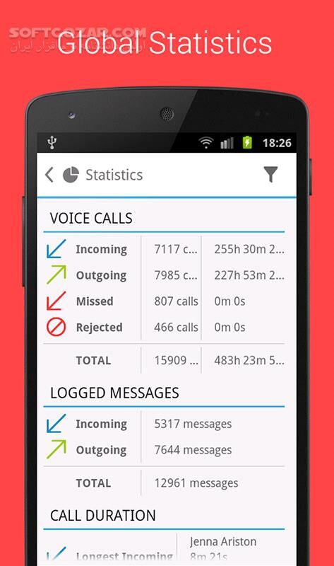 دانلود Unlimited Call Log 3.1.1 for Android +4.0 - دانلود شماره گیر و گزارش تماس برای اندروید - سافت گذر
