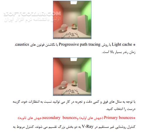 دانلود آموزش پلاگین V-Ray برای 3D max 2014 - دانلود کتاب پلاگین V-Ray - سافت گذر