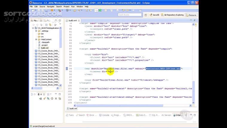 دانلود VTC - Java 7 - Web Applications (Servlets, JSP, JSF) Course - دانلود فیلم آموزش ساخت برنامه‌های کاربردی جاوا 7 - سرولت، جِی‌اس‌پی و جِی‌اس‌اف - سافت گذر