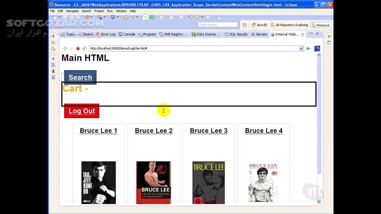 دانلود VTC - Java 7 - Web Applications (Servlets, JSP, JSF) Course - دانلود فیلم آموزش ساخت برنامه‌های کاربردی جاوا 7 - سرولت، جِی‌اس‌پی و جِی‌اس‌اف - سافت گذر