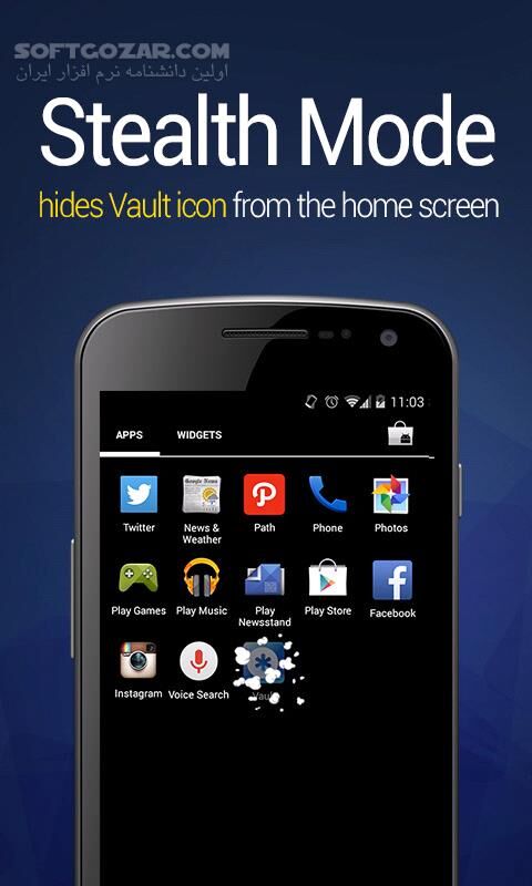 دانلود Vault-Hide SMS, Pics & Videos Premium 6.9.11.82.22 for Android +2.3 - دانلود رمزگذاری فایل ها برای اندروید - سافت گذر
