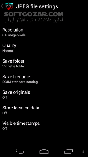 دانلود Vignette 2.1.8 for Android +1.5 - دانلود افکت گذاری همزمان با تصویر برداری برای اندروید - سافت گذر