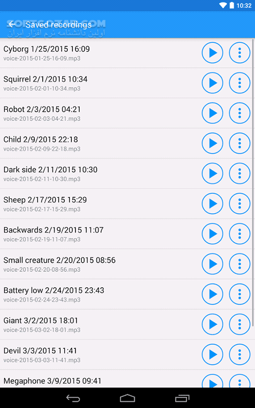 دانلود Voice changer 3.9.3 for Android +4.1 - دانلود تغییر صدا با افکت برای اندروید - سافت گذر