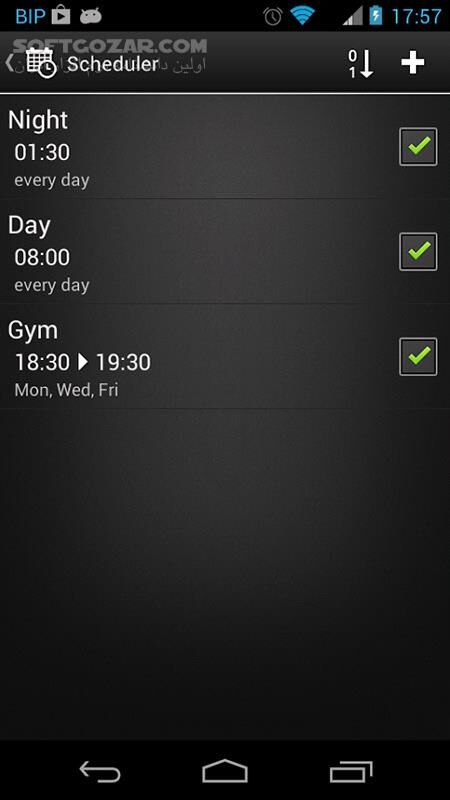 دانلود Volume Ace 3.6.4 for Android +2.0 - دانلود کنترل صدای گوشی و ایجاد پروفایل برای اندروید - سافت گذر