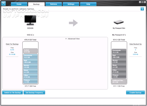 دانلود WD SmartWare Pro 2.4.2.26 - دانلود نرم افزار پشتیبان گیری هارد اکسترنال های Western Digital - سافت گذر