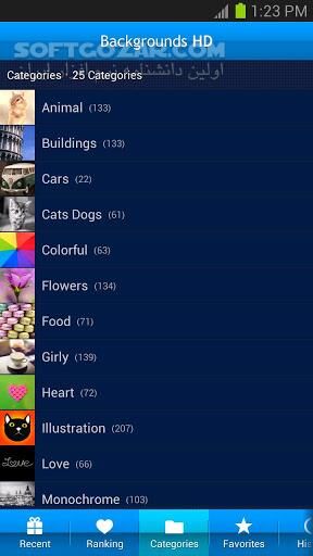 دانلود Backgrounds HD (Wallpapers) 5.0.050 for Android +2.3 - دانلود تصاویر زمینه اچ دی برای اندروید - سافت گذر
