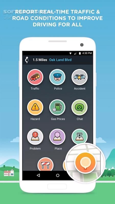 دانلود Waze – GPS, Maps & Traffic 4.58.64.0 for Android +4.0 - دانلود مسیریاب ویز برای اندروید - سافت گذر