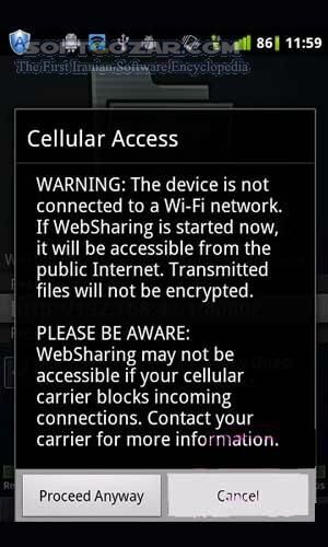 دانلود WebSharing 2.0.1.0 for Android - دانلود برنامه ای برای ارتباط با گوشی از طریق وایرلس برای اندروید - سافت گذر